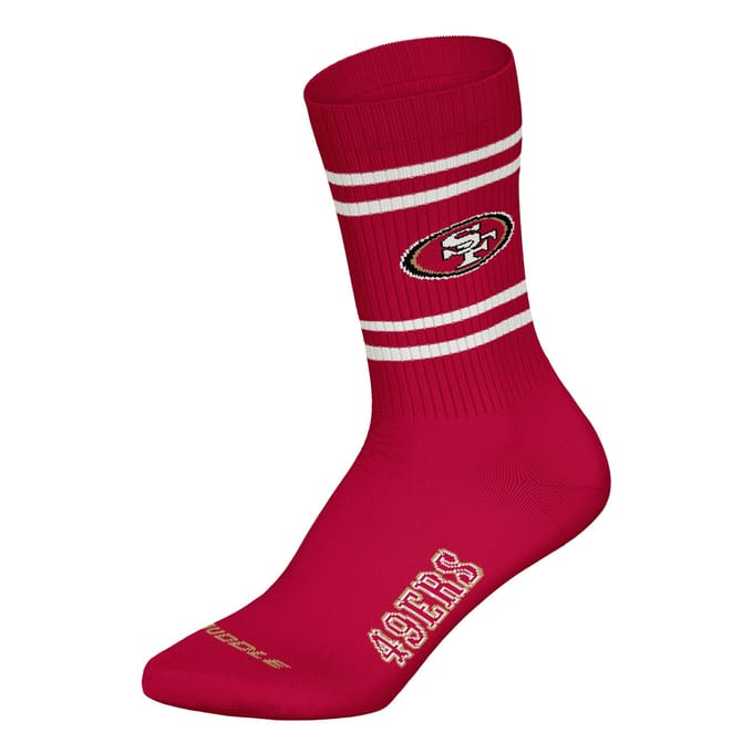 NFL SAN FRANCISCO 49ERS Crew Socks - 3-pack - Rood/Wit/Zwart - Maat 43/46