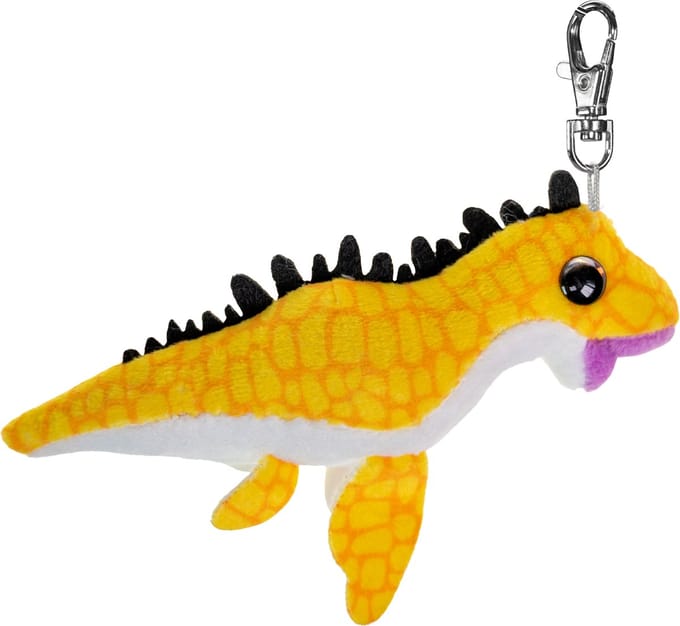 Lumo Stars pluche sleutelhanger - Plesiosaur dinosaurus 8,5cm knuffel.