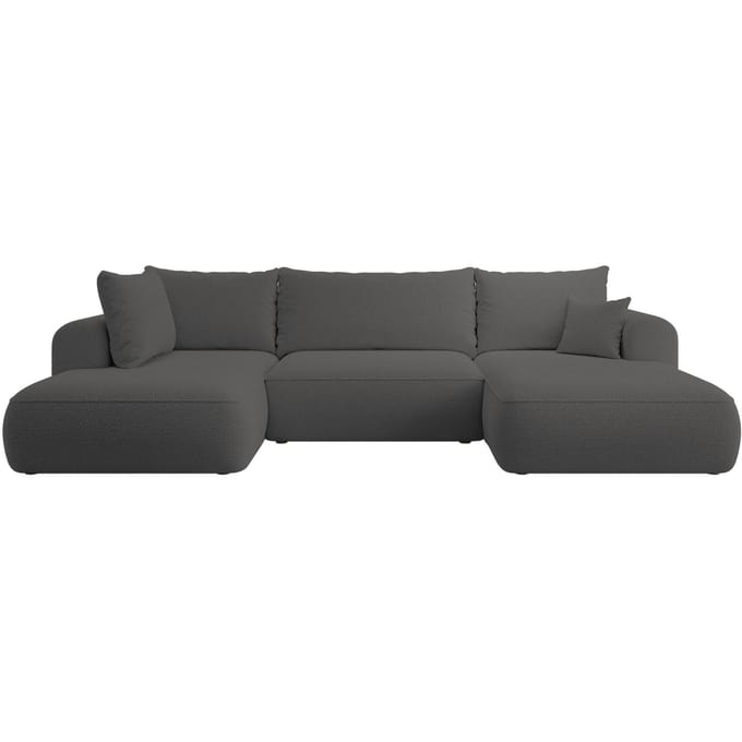 U-bank Philipa links bouclé met slaapfunctie | Selsey Design