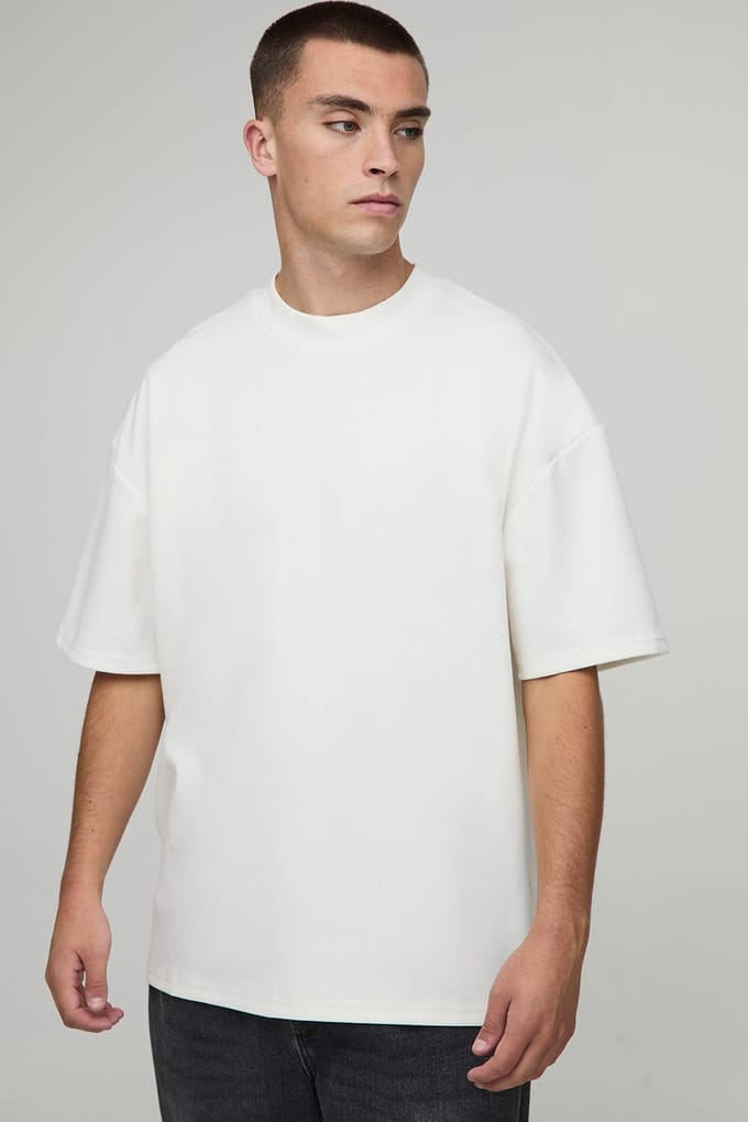 Oversized Premium Super Heavyweight T-shirt | Ecru | Size Medium