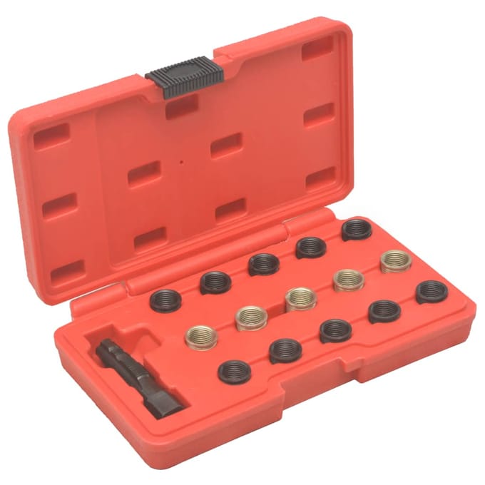 Kit de réparation de filetage de bougie d'allumage 16 pièces M14*1.25