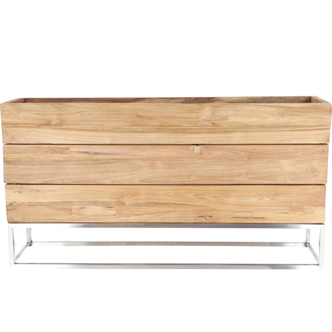 Jan Kurtz - Mini Garden plantenbak met frame - L - bruin