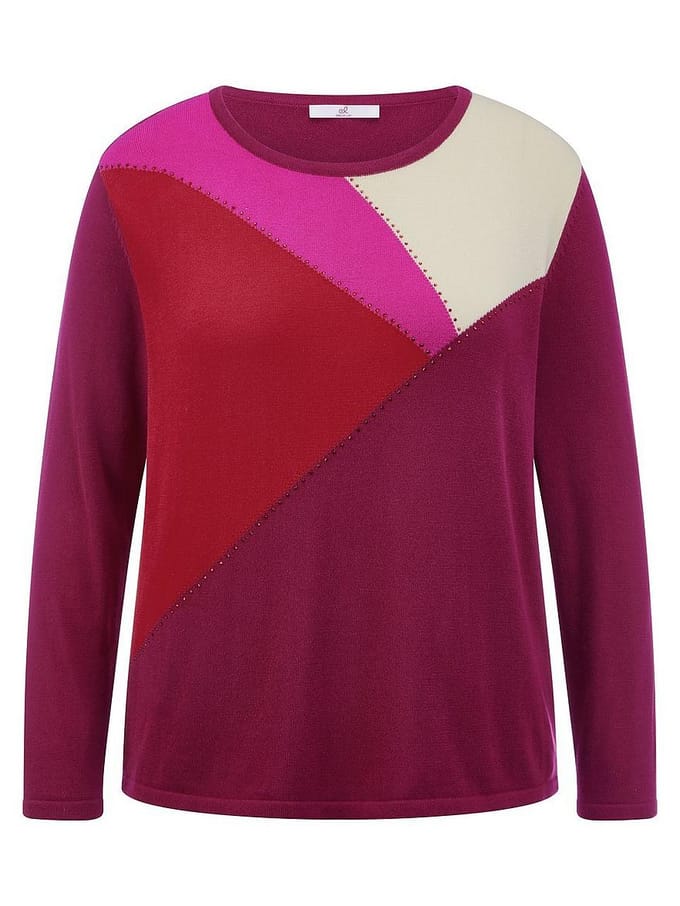 Trui ronde hals Van Emilia Lay rood