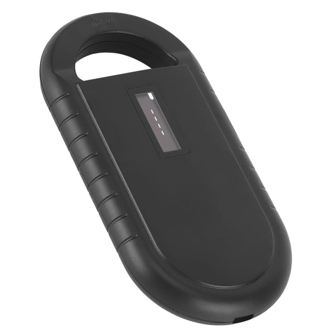 134.2KHZ RFID Chip Reader voor ISO11784 5 FDXB ID64 Draagbaar USB Oplaadbaar Handheld Type Apparaat white