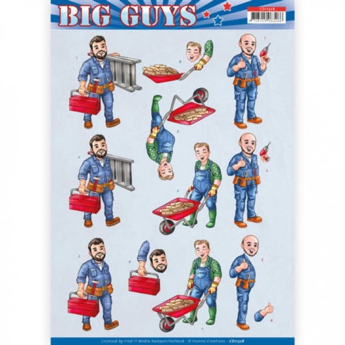 Repairs - Big Guys 3D-Knipvel Yvonne Creations 1 stuks