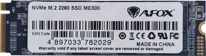 AFOX ME300 - Interne SSD - 256GB - 2000 MB/s Leessnelheid - PCIe 3.0 NVMe - M.2