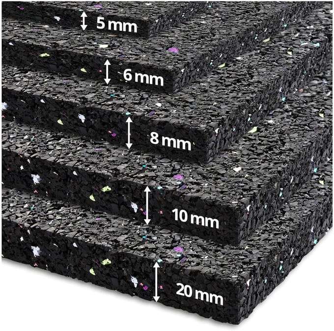Wasmachine Mat - Antivibratie Demper - Geluidsreductie - Dikke Rubber Constructie - 125x100cm - Zwart