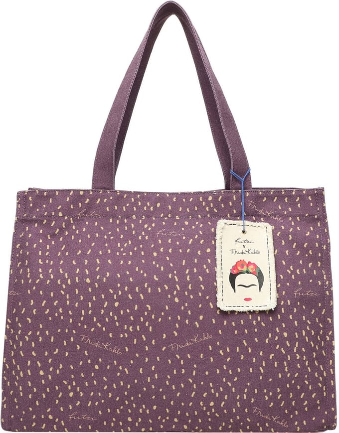 Fritzi aus Preußen Schoudertas Easy 01 Canvas Shopper Lady Donkerpaars