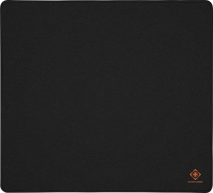 Deltaco DMP460 Muismat L - Gestikte Randen - 450x400x4 mm - Zwart