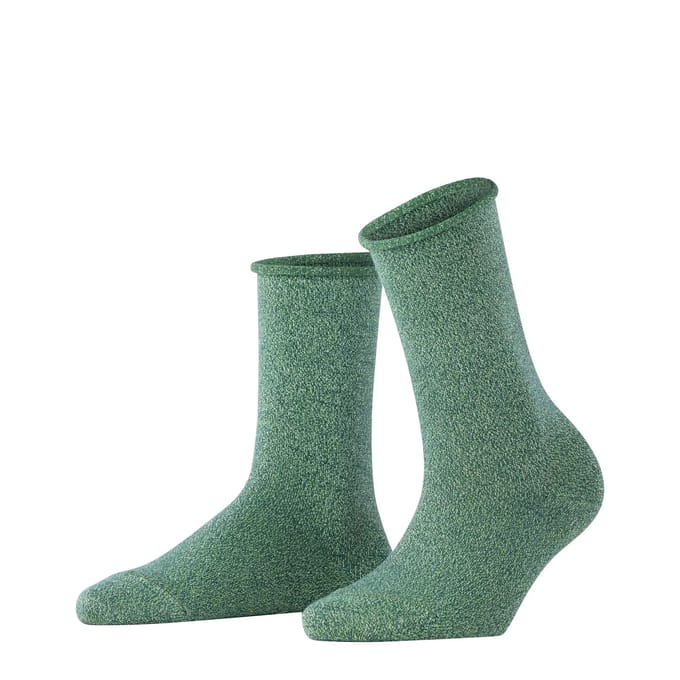 FALKE Shiny eenkleurig lyocell sokken dames groen - maat 35-38