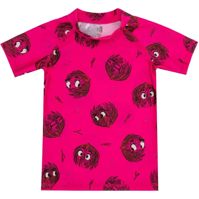 Meisjes bad T-shirt Raspberry Republic