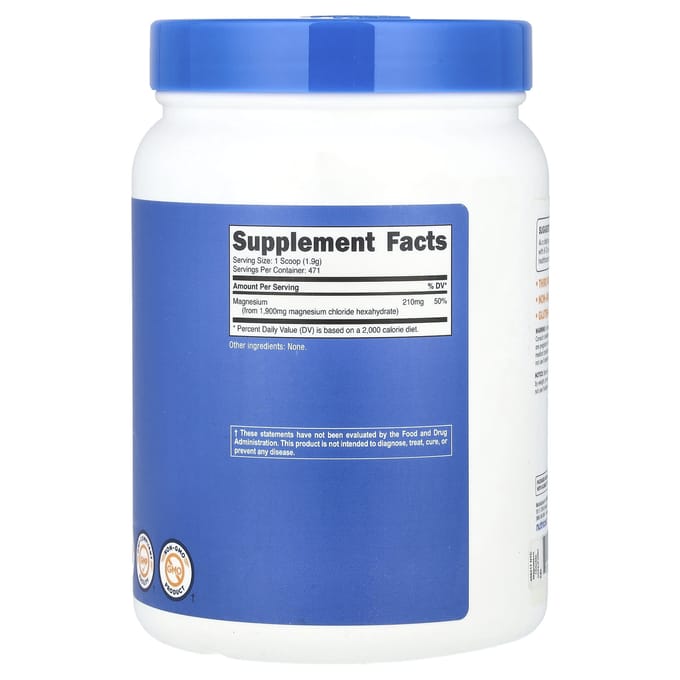 Nutricost, Magnesium Chloride, Unflavored, 32.4 oz (907 g)
