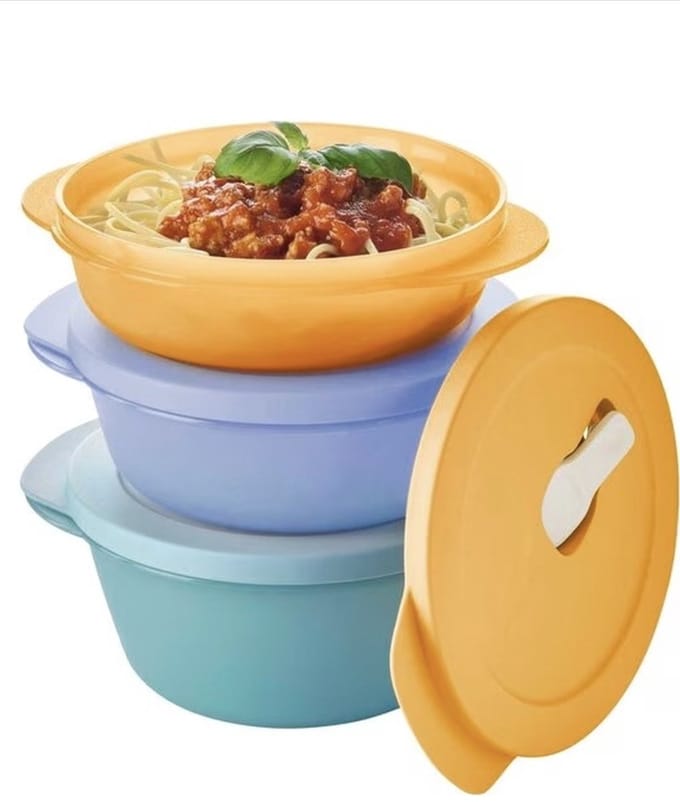 Tupperware Crystal Wave 3 Delige Set