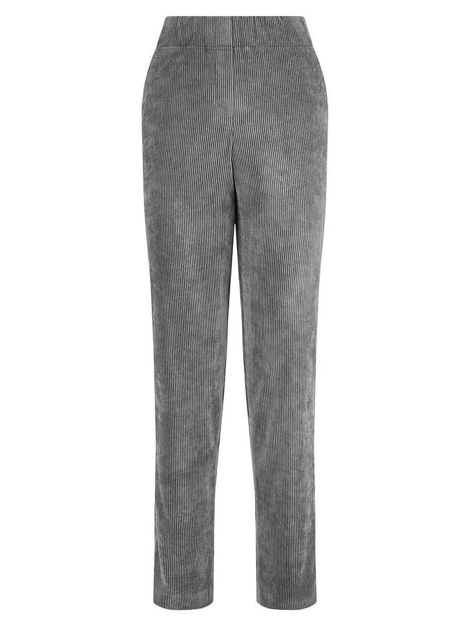 Straight Fit-cordbroek steekzakken Van DAY.LIKE grijs