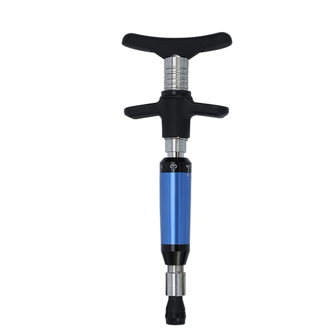 6 niveaus handmatige chiropractische wervelkolomcorrectietool Forth-massageapparaat vervangbaar 4 koppen 6-speed one-head gray