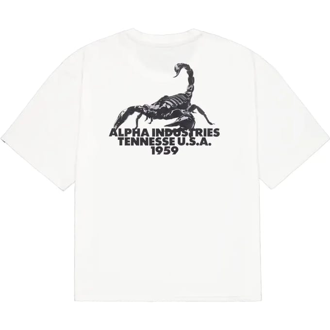 T-shirt met print op de rug Alpha Industries US Scorpion