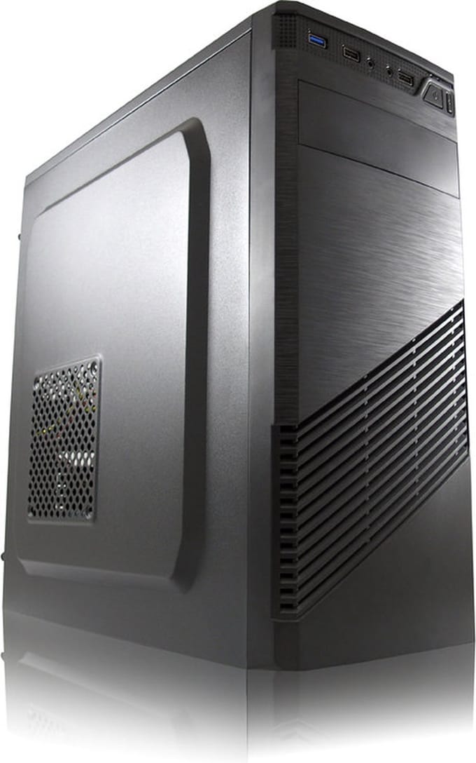 LC Power Classic 7037B - Case - Miditower - Zwart