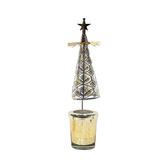Kerst Aromatherapie Kaars Hete Boom Draaiende Kaarsenhouder Looplicht