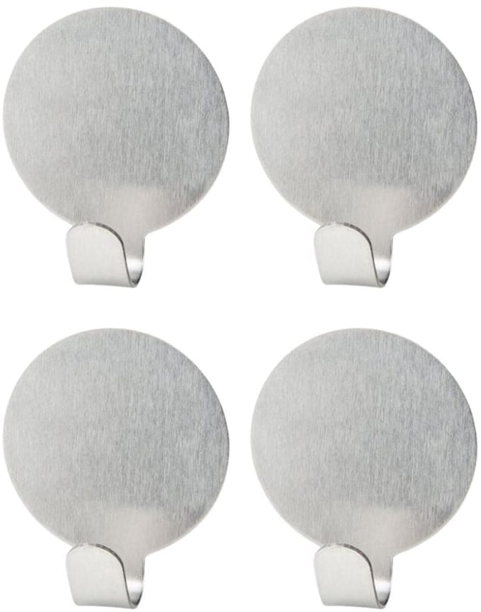 Set van 4 ronde zelfklevende haken Fackelmann Tecno