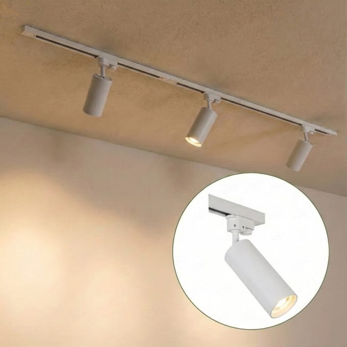 LED 1-fase Rails | Wit | 1 Meter | Inclusief 3 railspots