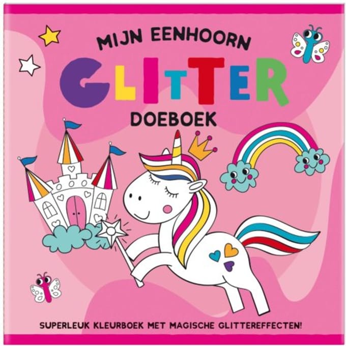 Glitter Doeboek - Mijn Eenhoorn - Interstat