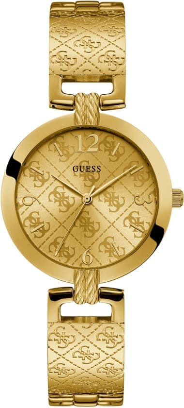 GUESS Watches W1228L2 Dames Horloge 35 mm - Goudkleurig