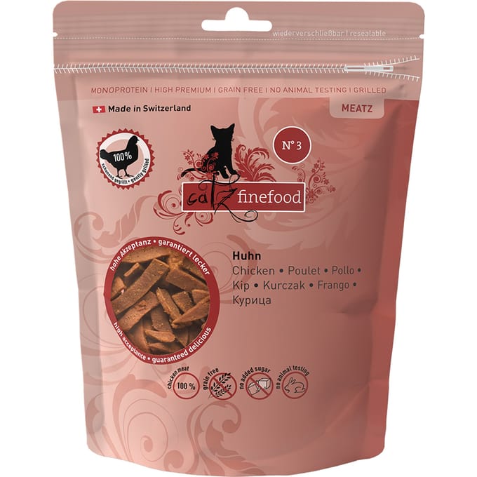45g Meatz 2 x N°3 Kip catz finefood Kattensnacks