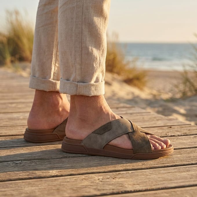 Rieker Rieker Slippers bruin Synthetisch