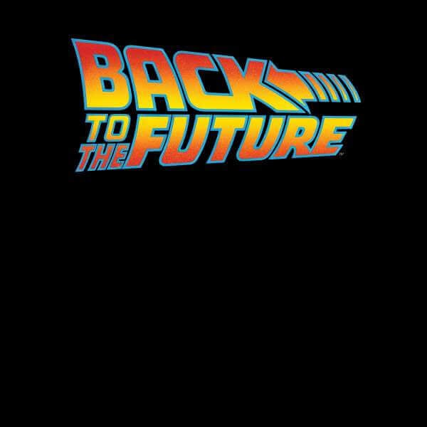 Back to the Future Classic Logo Trui - Zwart - S