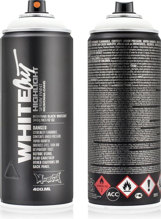 Montana WHITEOUT 400ml spuitbus