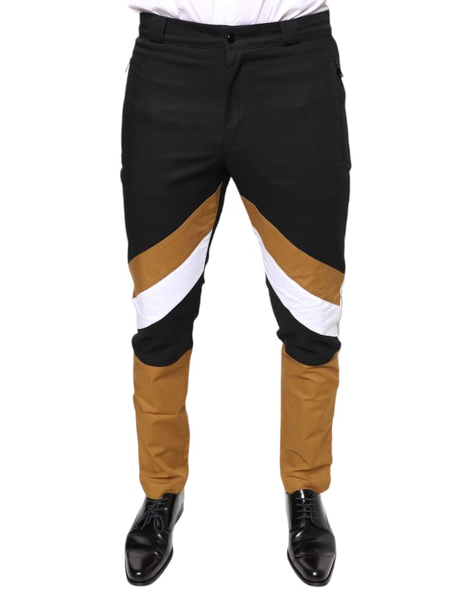 Kleurblok Straight Leg Broek