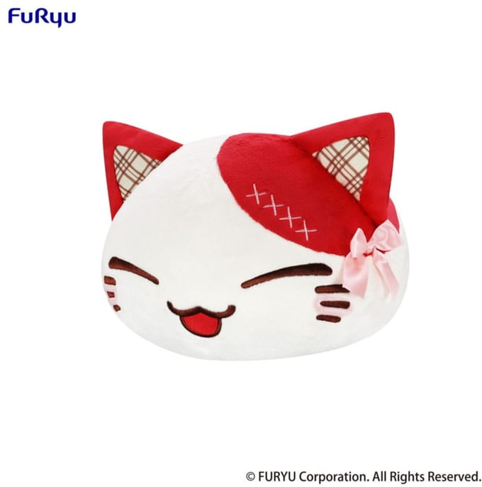 Nemuneko Cat Sweet Big Plush Figure Red 35 cm