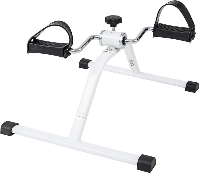 QORA® Stoelfiets - Fitness - Wit - 50cm x 40cm x 25cm