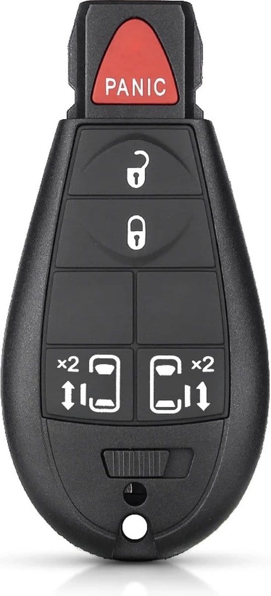 XEOD Autosleutelbehuizing - sleutelbehuizing auto - sleutel - Autosleutel / Geschikt voor: Dodge 4 knops & panic knop