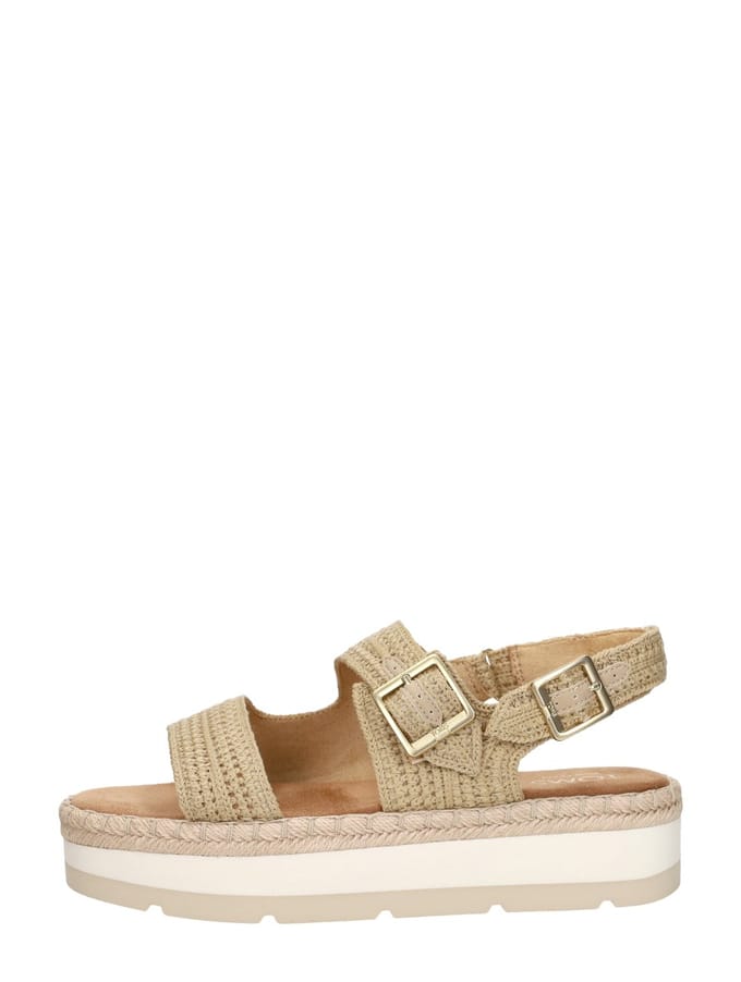 TOMS Giana Sandalen Plat - beige - Maat 36