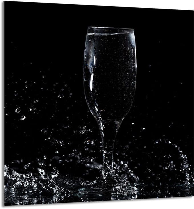 TMK ArtDeko - Glas Snijplank - 60x65cm - Wijnontwerp - Multifuntioneel