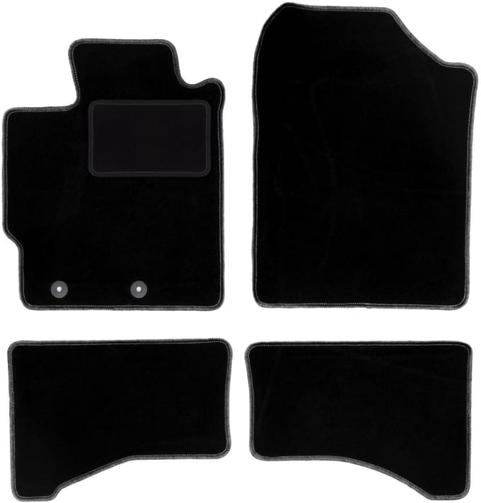 Zwarte veloursmatten voor: Toyota Yaris III FL hatchback (2017-2020)