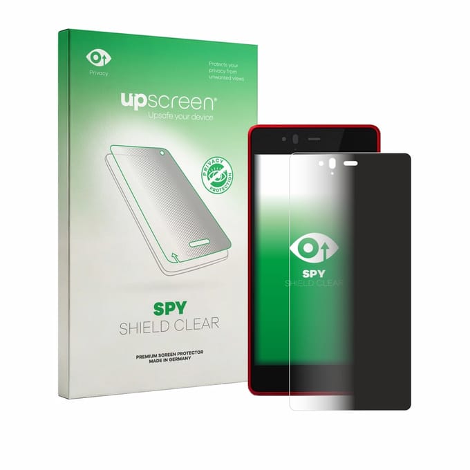 upscreen - privacy screenprotector voor Fujitsu Arrows M04 - Folie Beschermfolie Blauwlichtfilter