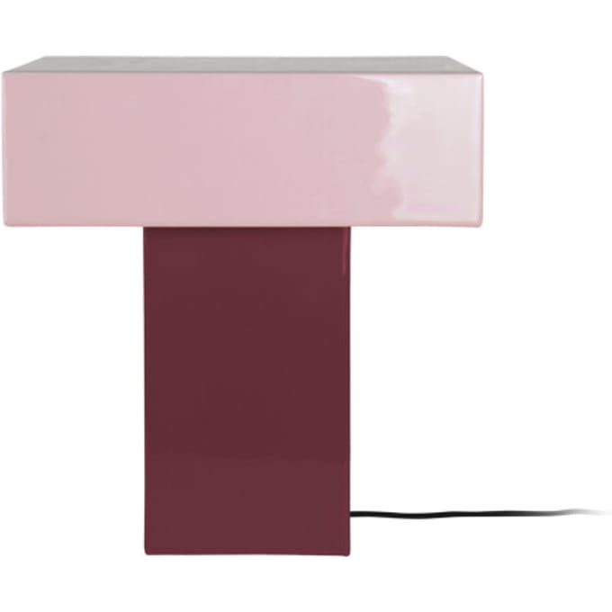 Leitmotiv tafellamp grato recto dark mauve & soft lavender