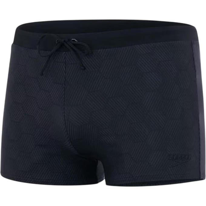 Speedo Geometrische zwemshort heren (Zwart/Grijs)