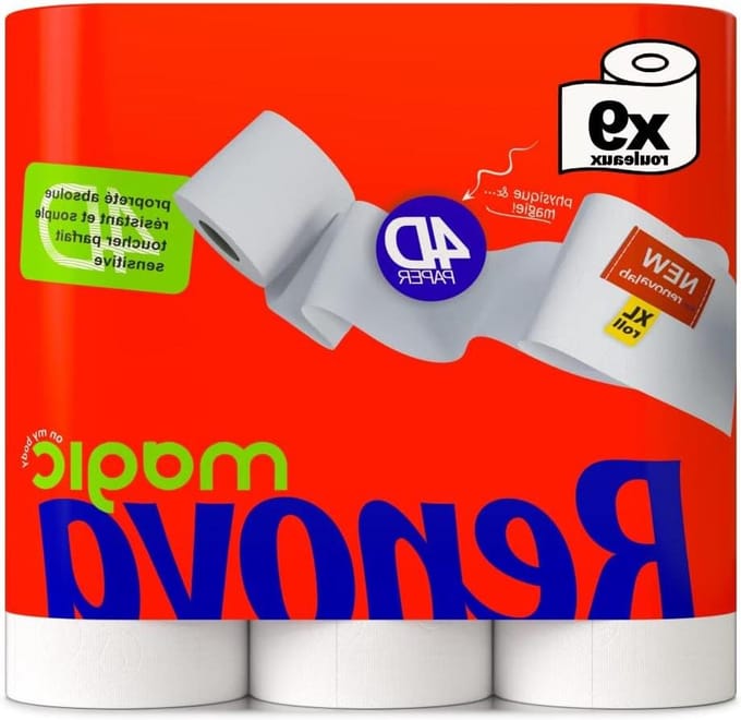 Toiletpapier Rollen - Zacht Papier - Dagelijks Gebruik - 4D Vezeltechnologie - 9 Rollen - Wit