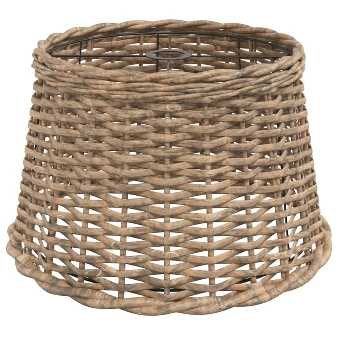 vidaXL - Lampenkap - Ø45x28 - cm - wicker - bruin