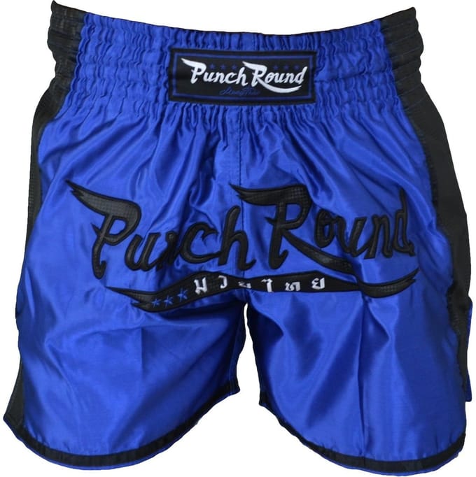 Punch Round™ FTX Muay Thai Short Blauw Zwart - L - Jeans Maat 34