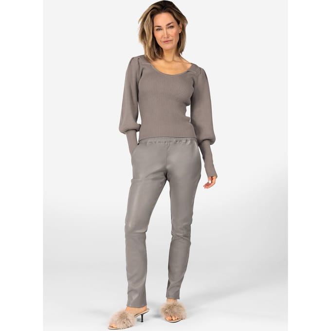 Ibana Thirza Tops Classic Grey Größe: L | Longsleeves Outlet | Damen | Grau