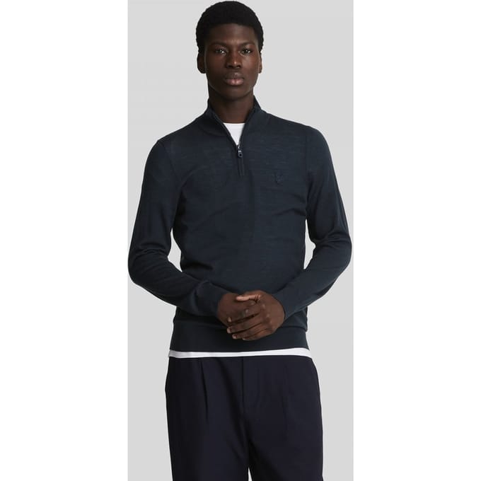 Lyle & Scott Tonale Adelaar Merino Heren Half-Pullover