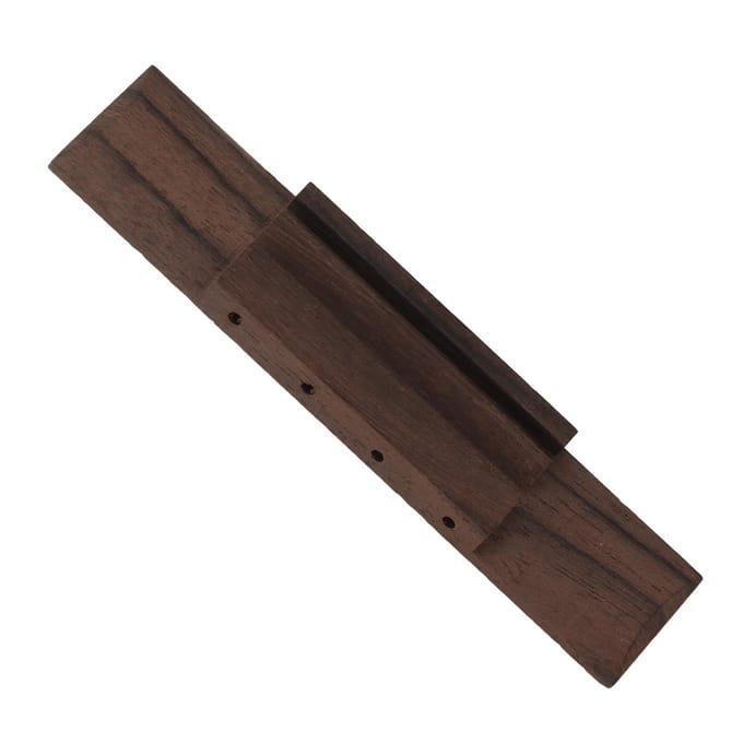 4-snarige Ukulele Brug Nauwkeurig Gevormd Hard Rozenhout Retro Gitaarbrug met Koeienbot Zadel black