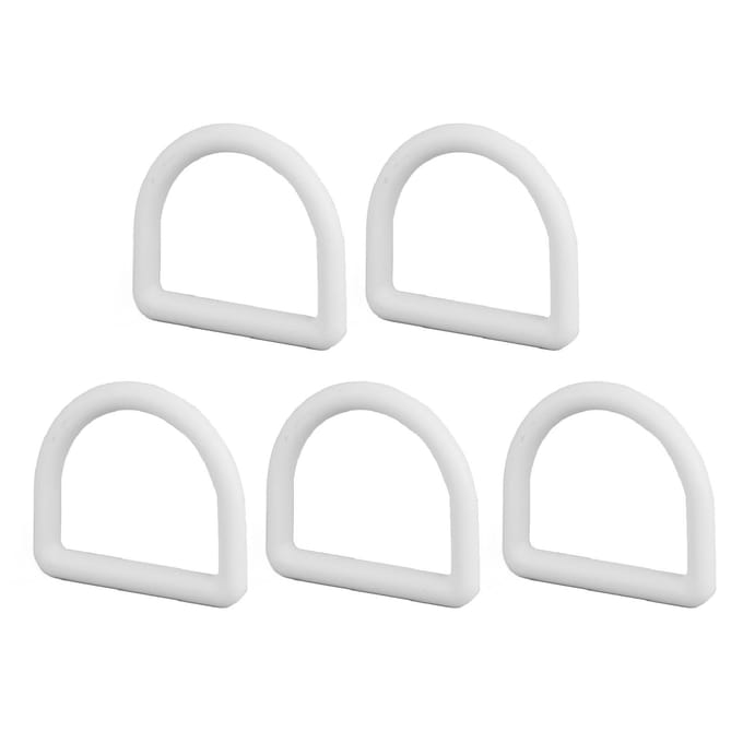 5 Stuks D-ring Sjoranker Plastic Gesp Riem Draagbare Heavy Duty Sjorhaak voor Surfen white