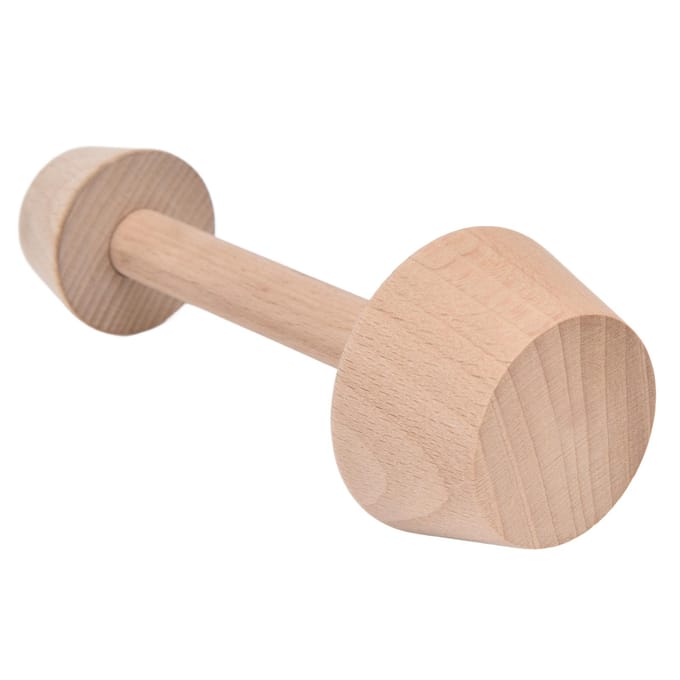 Eiertaartvorm Houten Dubbelzijdige Mini Taartmaker voor DIY Eiertaarten Muffins Pecannotentaarten Cheesecakes L beige