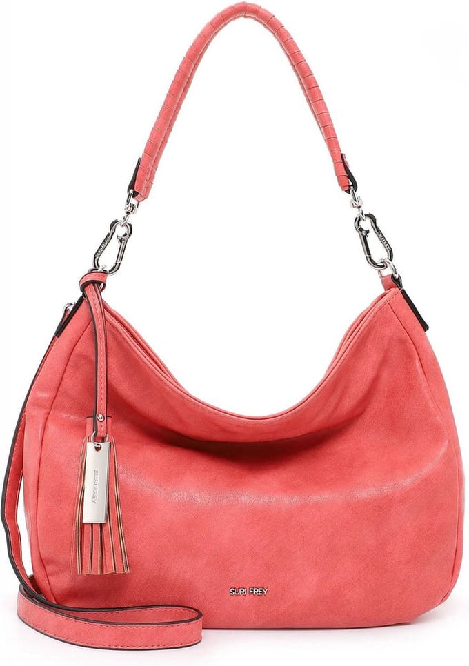 SURI FREY Schoudertas Ally Crossover Bag Coral Koraalrood