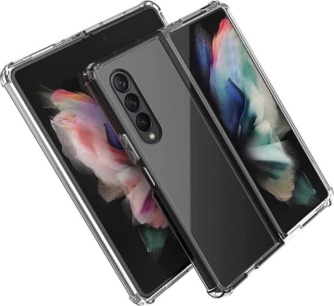 Hoesje geschikt voor Samsung Galaxy Z Fold 3 - Shockproof Case Transparant
